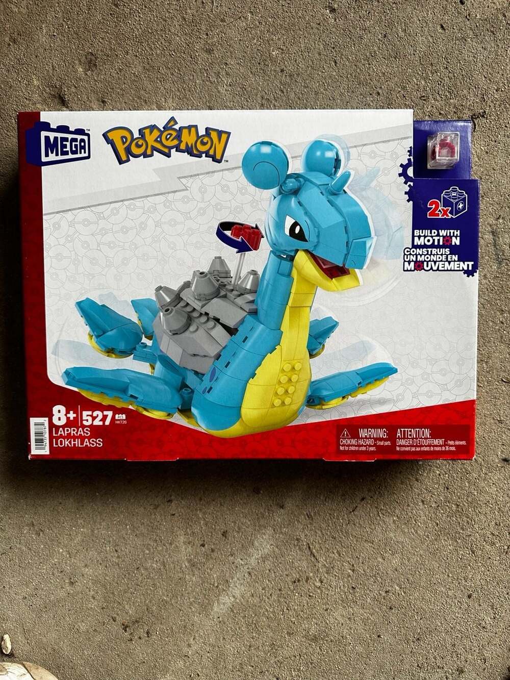 MEGA Pokémon Building Toys Set Lapras with 527 Pieces, Articulated and Poseable